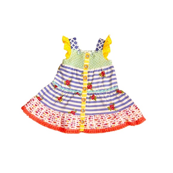 Matilda Jane Other - MATILDA JANE Floral fish fringe dress girl’s size 12-18 months 12m 18 months